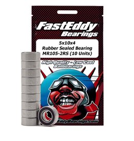 FastEddy Bearings 5x10x4 Rubber Sealed Bearings MR105-2RS