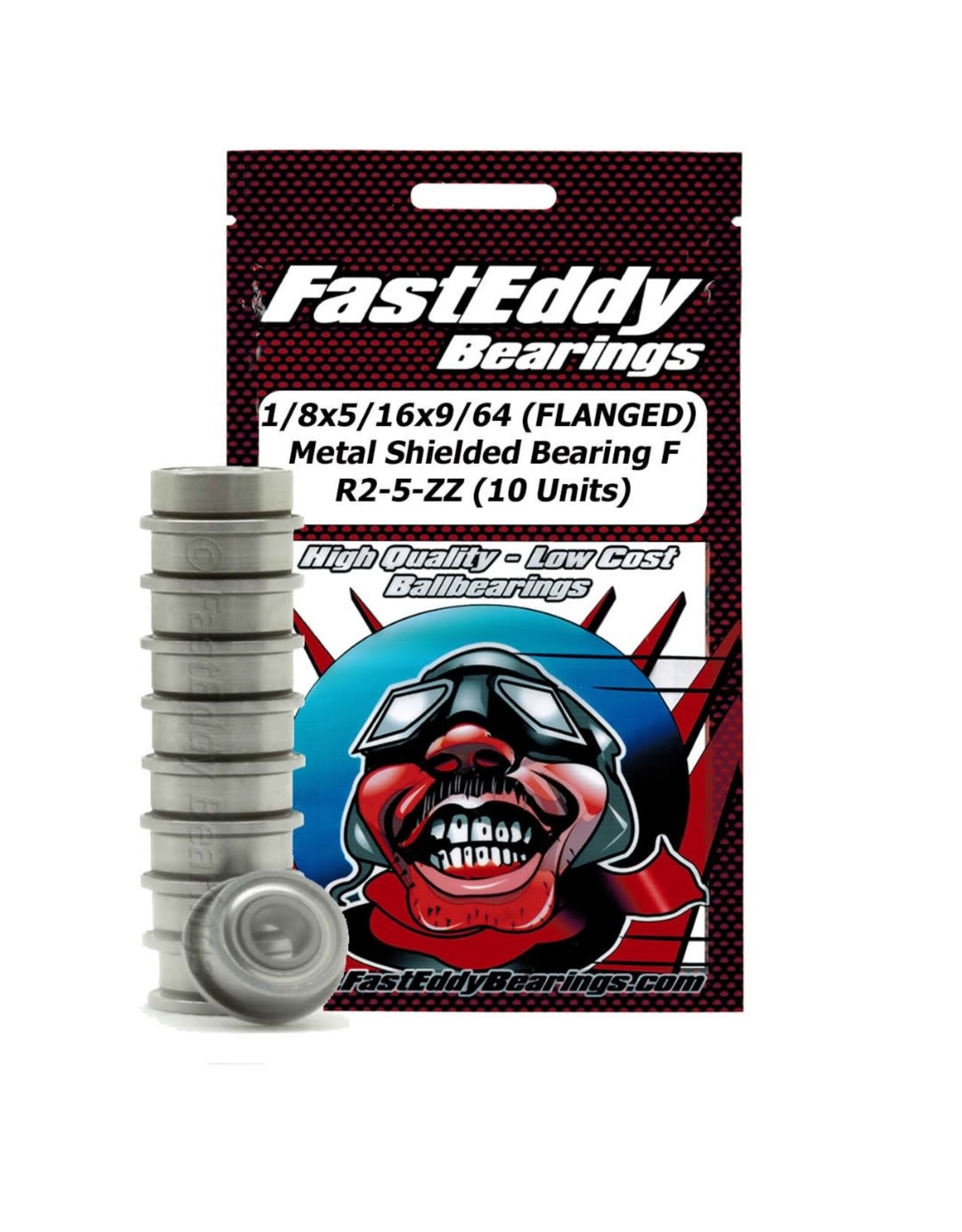 FastEddy Bearings 1/8x5/16x9/64 (FLANGED) Metal Shielded Bearings (1)