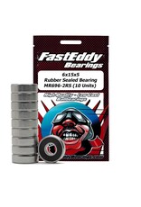 FastEddy Bearings 6x15x5 Rubber Sealed Bearing MR696-2RS