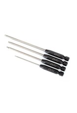Traxxas Speed Bit Set, hex driver, 4-piece straight 1/4 drive