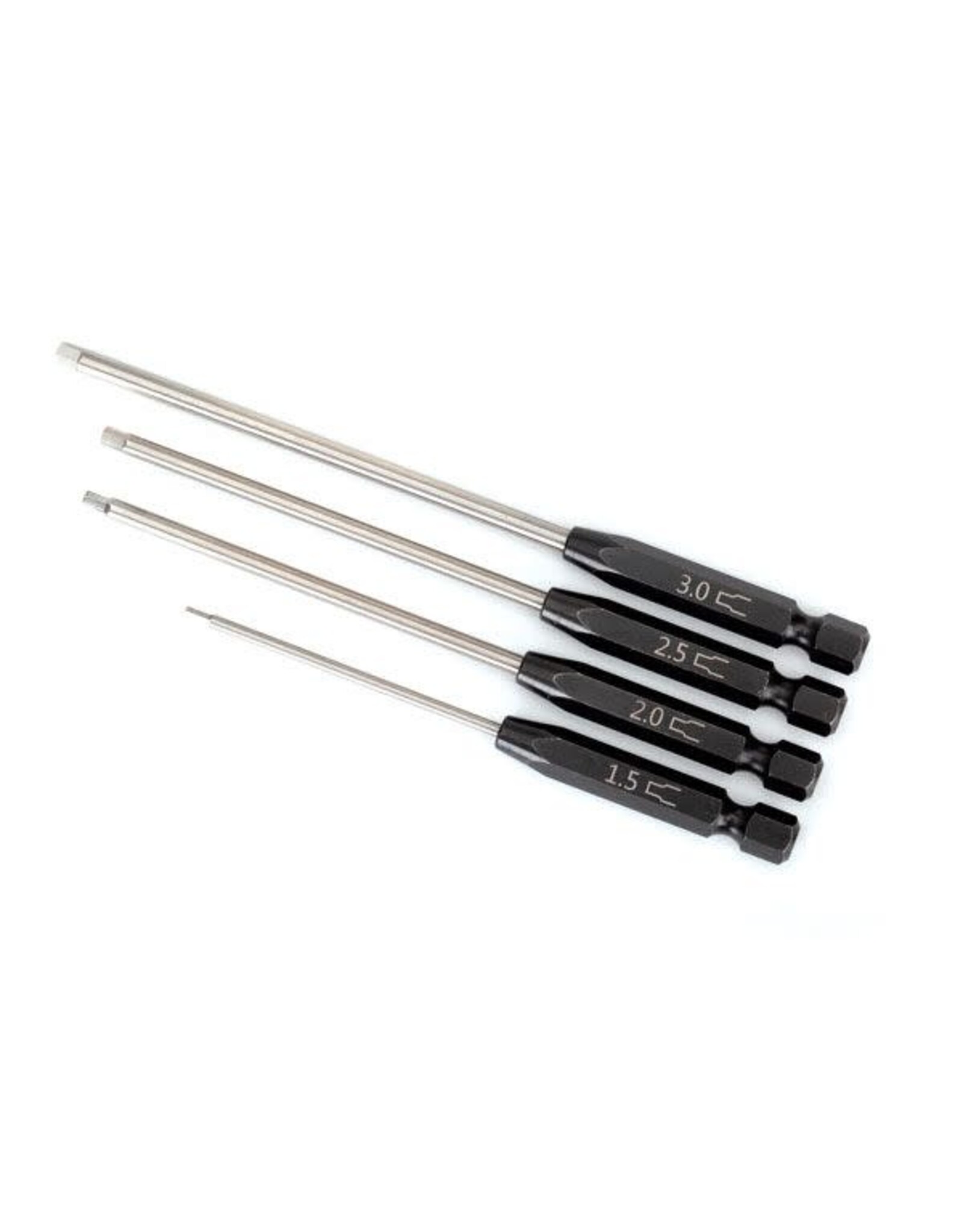 Traxxas Speed Bit Set, hex driver, 4-piece straight 1/4 drive