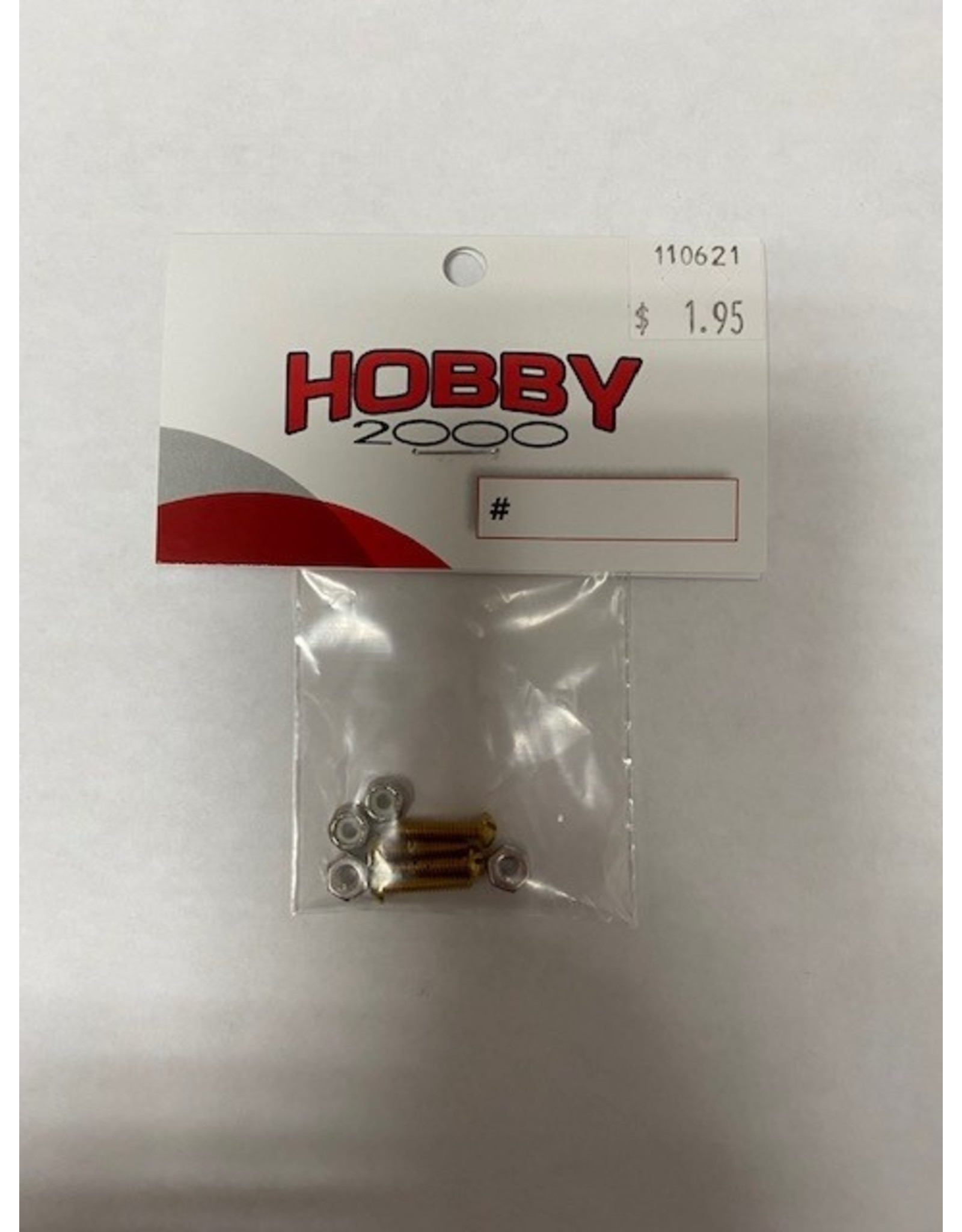 Hobby 2000 4-40 x 1/2 Brass Bolt & Nylon Nut (4)