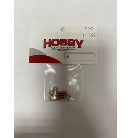 Hobby 2000 4-40 x 1/2 Brass Bolt & Nylon Nut (4)