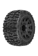 Pro-Line Trencher LP 3.8" Mtd on Raid Black 8x32 for 17mm MT Fr/Re