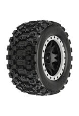 Pro-Line Badlands MX43 Pro-Loc on Impulse Blk Wheels for XMX Fr/Re