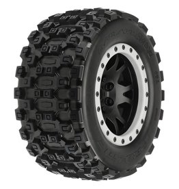 Pro-Line Badlands MX43 Pro-Loc on Impulse Blk Wheels for XMX Fr/Re