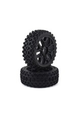 Arrma 1/8 2HO Tire Set Glued Black (2)