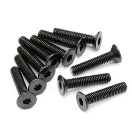 HPI Racing Flat Head Screw, M3X15mm, Hex Socket, (10pcs)