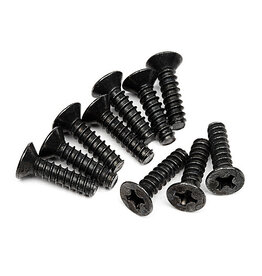 HPI Racing TP Flat Head Screw, M3X12mm, (10pcs)