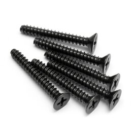 HPI Racing TP Flat Head Screw, M4X30mm, (6pcs)