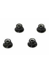 HPI Racing Flanged Lock Nut M5, Black, (4pcs)