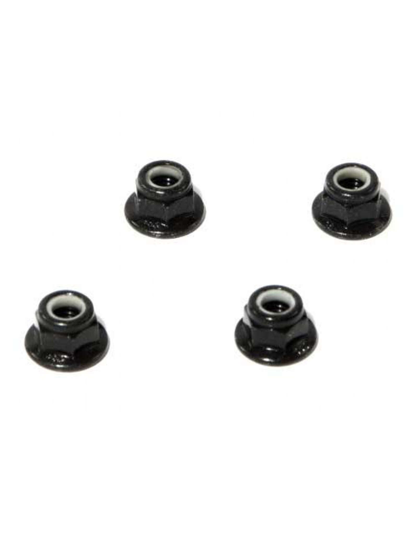 HPI Racing Flanged Lock Nut M5, Black, (4pcs)