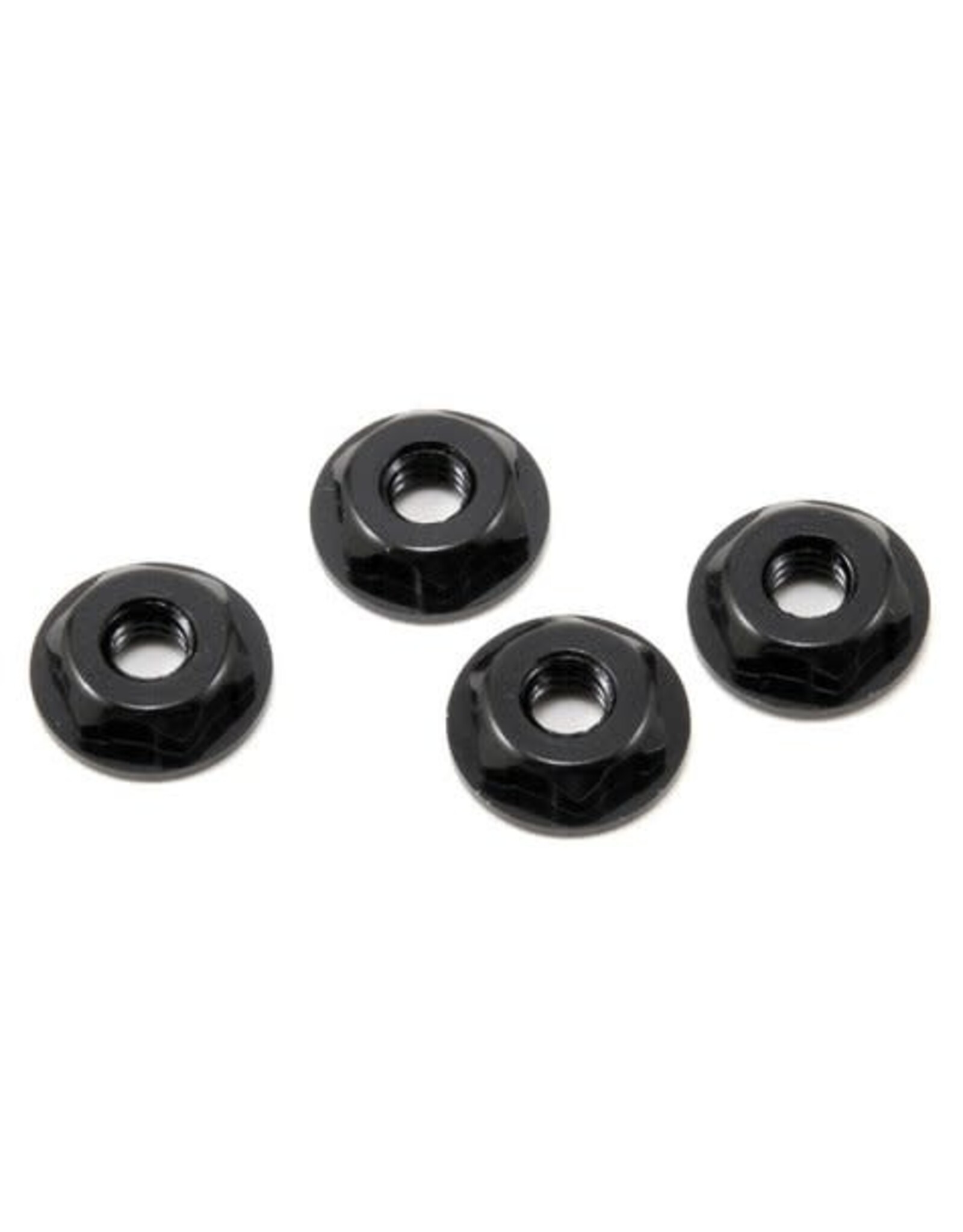 JConcepts 8/32" Off-Road Serrated Thin-Pattern Wheel Nuts-Black
