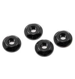 JConcepts 8/32" Off-Road Serrated Thin-Pattern Wheel Nuts-Black