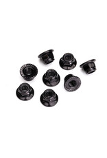 Traxxas Nuts, 5mm flanged nylon locking (serrated)