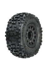 Pro-Line Badlands SC 2.2"/3.0" Mtd on Raid Black 6x30 Fr/Re