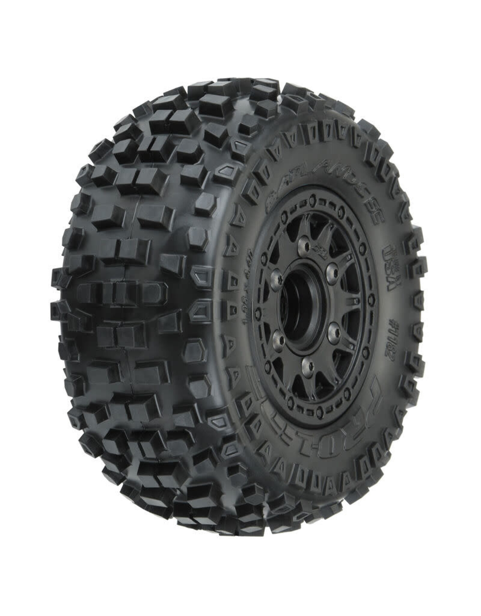 Pro-Line Badlands SC 2.2"/3.0" Mtd on Raid Black 6x30 Fr/Re