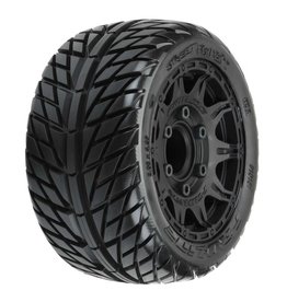 Pro-Line Street Fighter LP 2.8" Street Tires Mtd on Raid Black 6x30 Fr/Re