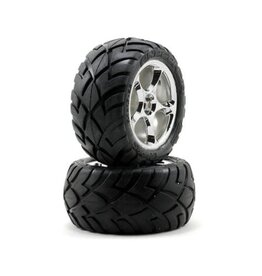 Traxxas Traxxas Anaconda Rear Tires w/Tracer Whls (2) (VXL Bandit) (Chr)