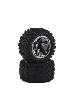 Traxxas Traxxas Tires & wheels, assembled, glued (2.8") (RXT black chrome