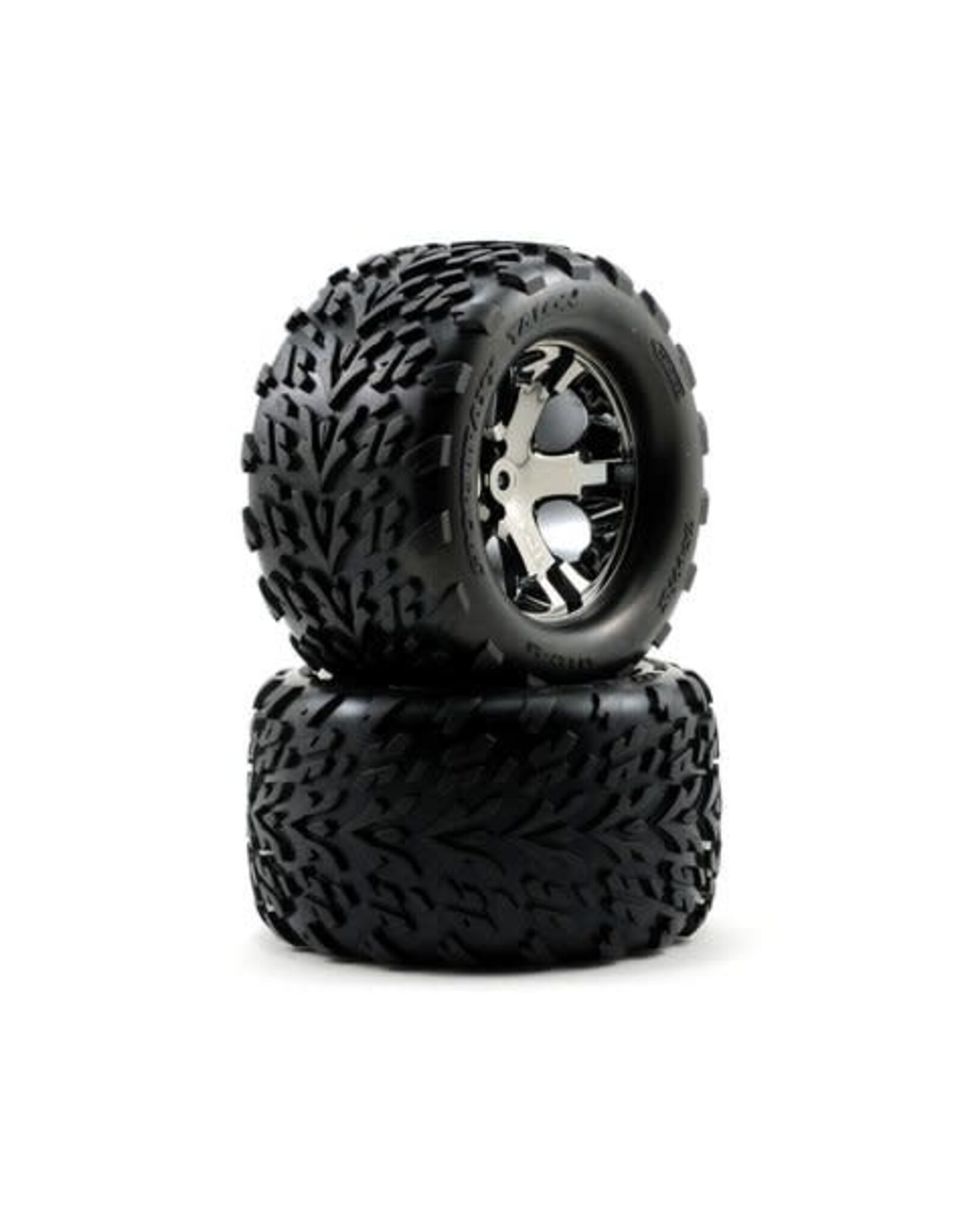 Traxxas Traxxas 2.8" Talon Rear Tires w/All-Star Wheels (2) (Blk Chrome)