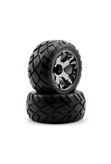 Traxxas Traxxas Anaconda Tires w/All-Star Front Wheels (2) (Black Chrome