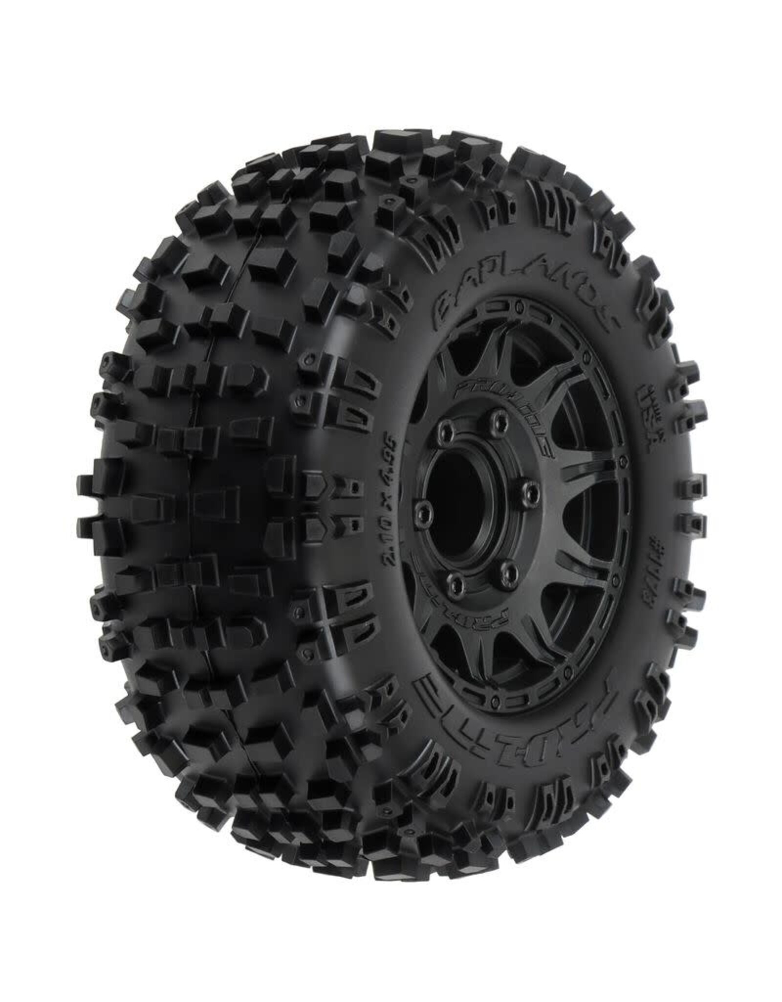 Pro-Line Badlands 2.8" Mtd on Raid Black 6x30 Fr/Re