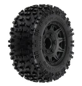 Pro-Line Badlands 2.8" Mtd on Raid Black 6x30 Fr/Re