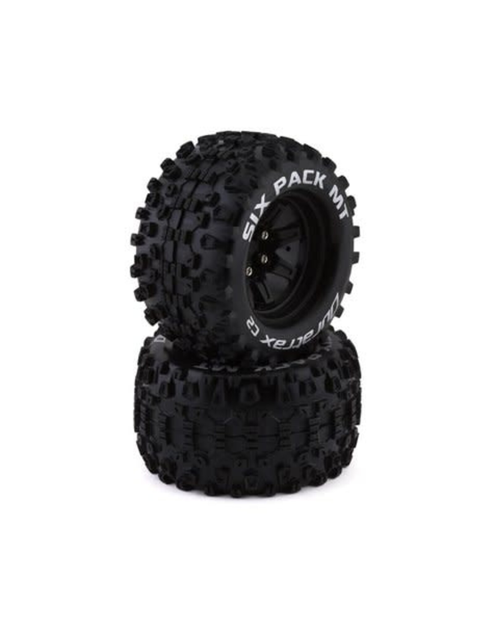 Duratrax Six Pack MT 2.8 Mounted Black 14mm Hex (2)