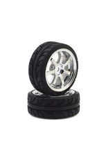 HPI Racing Mounted T-Grip 26mm Tires w/Rays 57S-PRO Wheel (Chrome) (2)