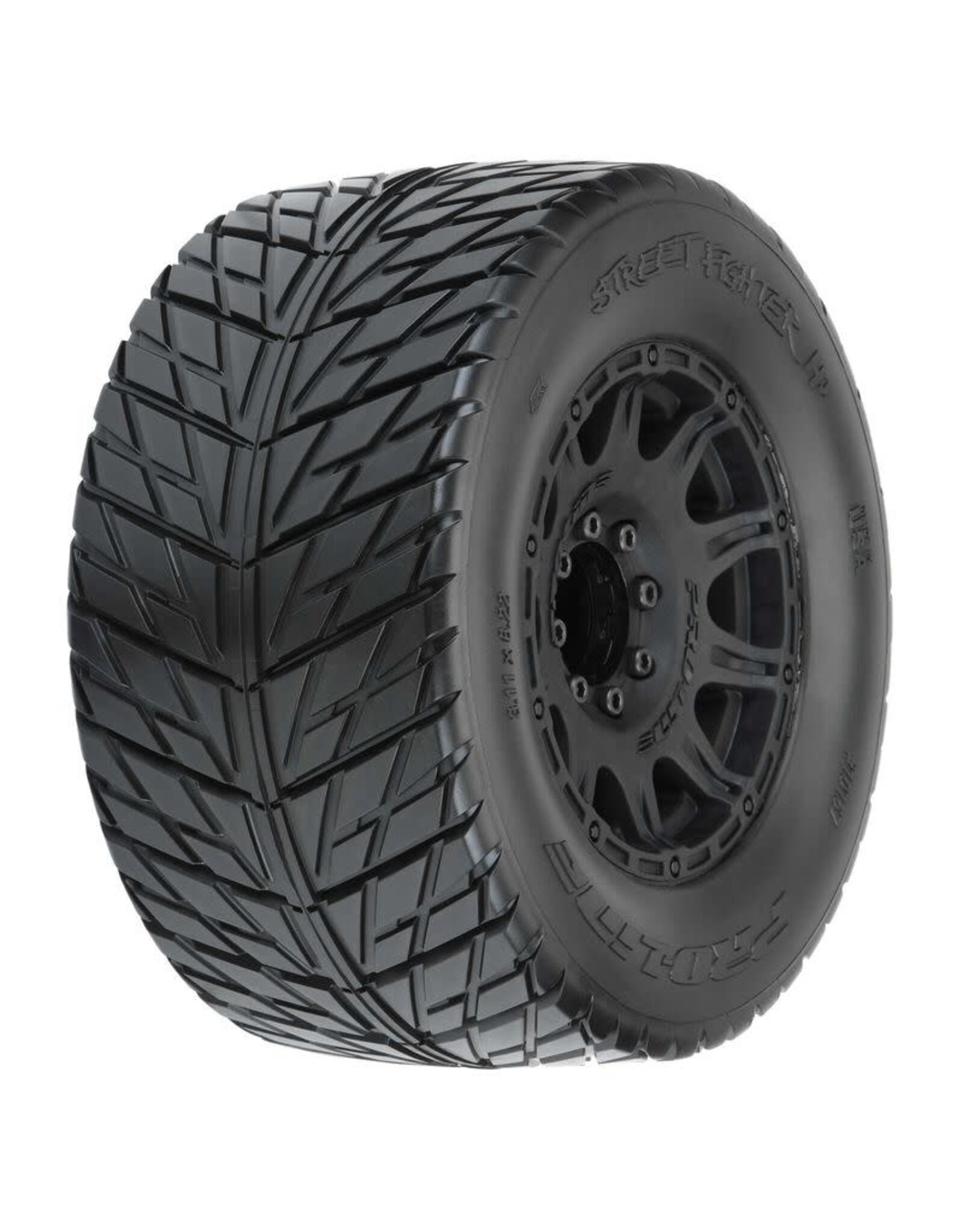 Pro-Line Street Fighter HP 3.8 BELTED Tires MTD Raid Wheels