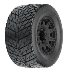 Pro-Line Street Fighter HP 3.8 BELTED Tires MTD Raid Wheels