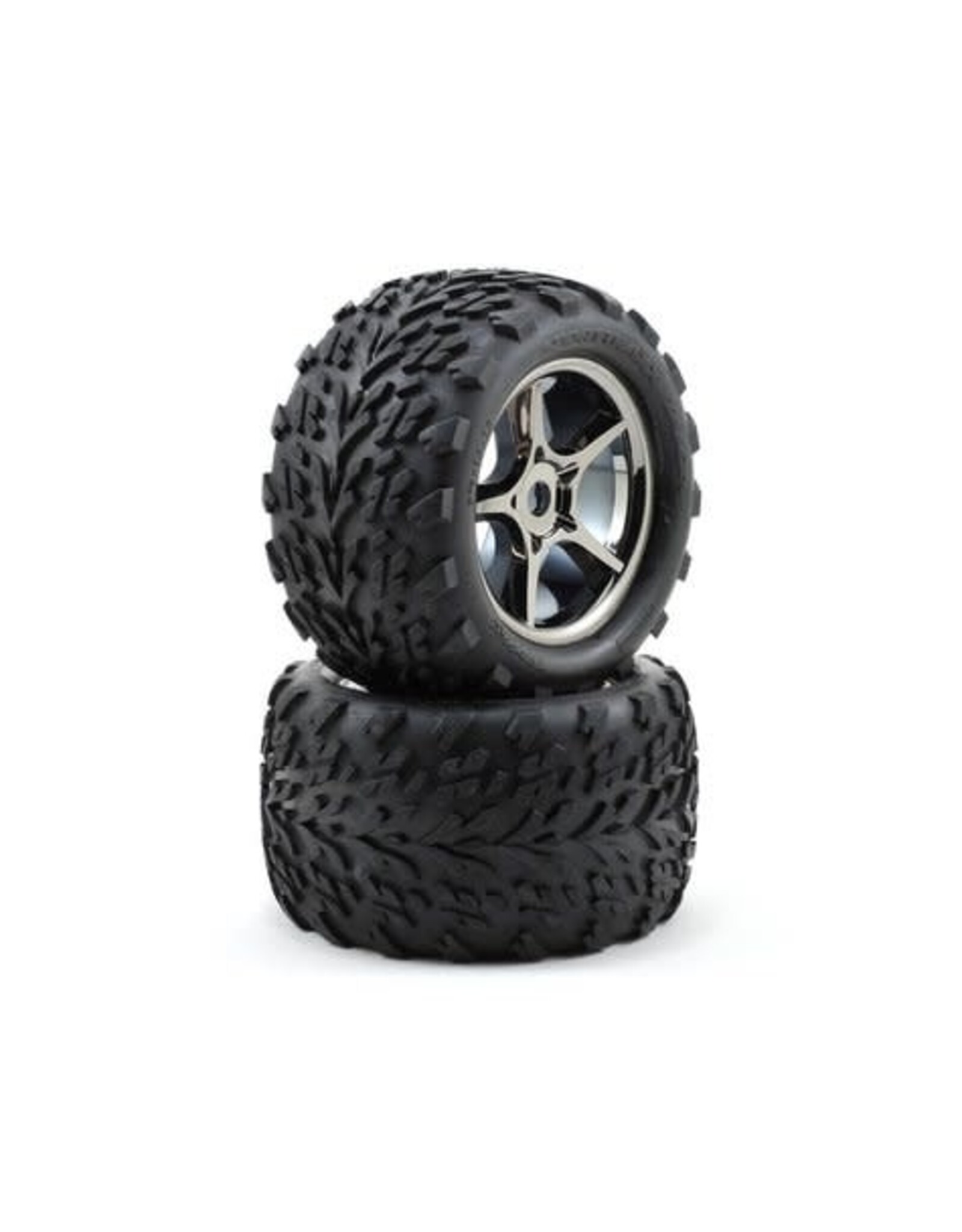 Traxxas Talon Pre-Mounted Tires w/17mm Gemini Wheels (2) (Black