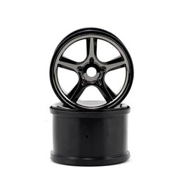 Traxxas Wheels, Gemini 3.8" (Black Chrome) (2) (Use With 17mm Sp