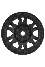 Pro-Line Fr, R Impulse 1.9 Blk Plastic Bead-Loc Whl:Crawler