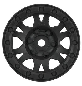 Pro-Line Fr, R Impulse 1.9 Blk Plastic Bead-Loc Whl:Crawler