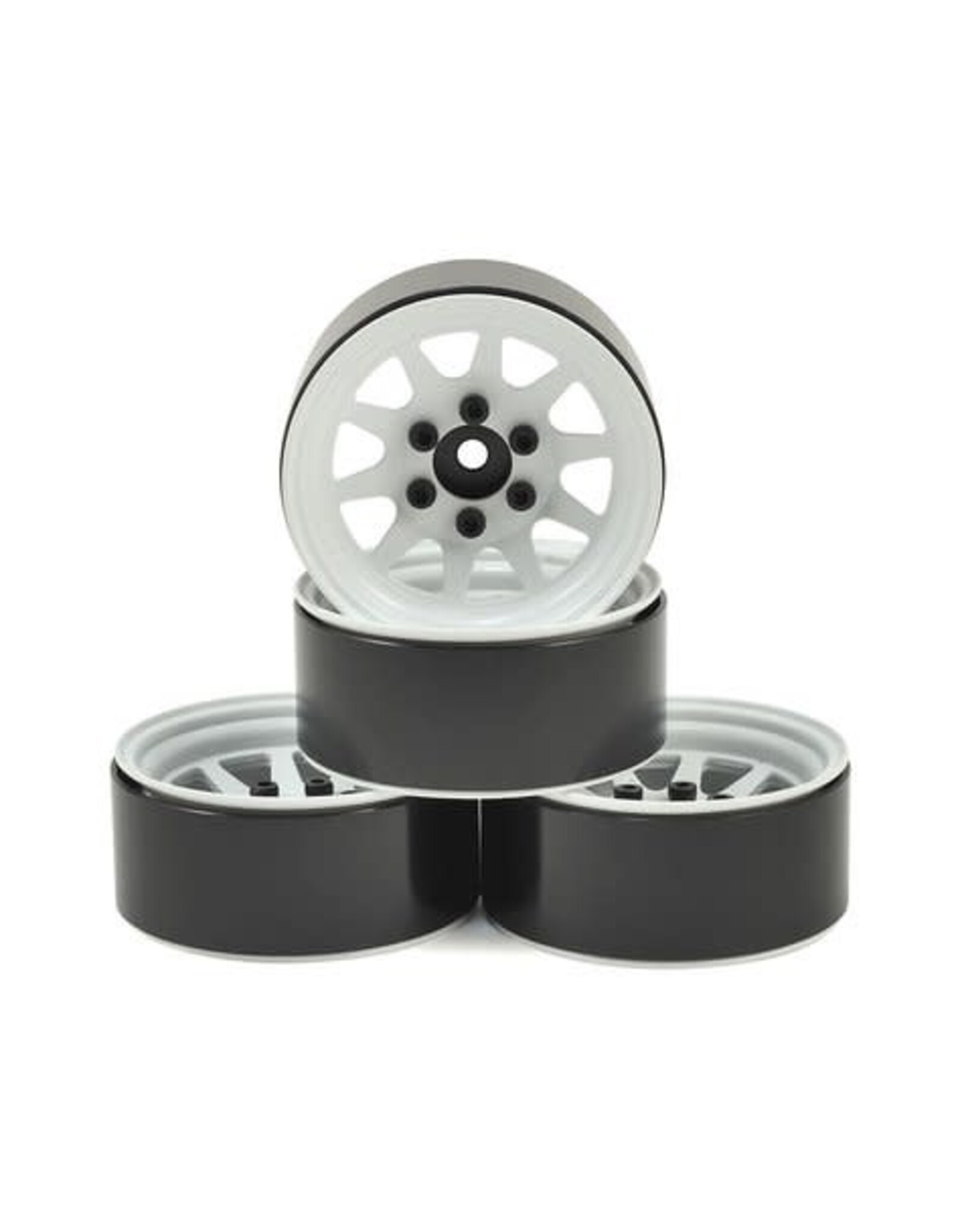 RC4WD DTXC4062RC4WD OEM Stamped Steel 1.9 Beadlock Wheels (White)