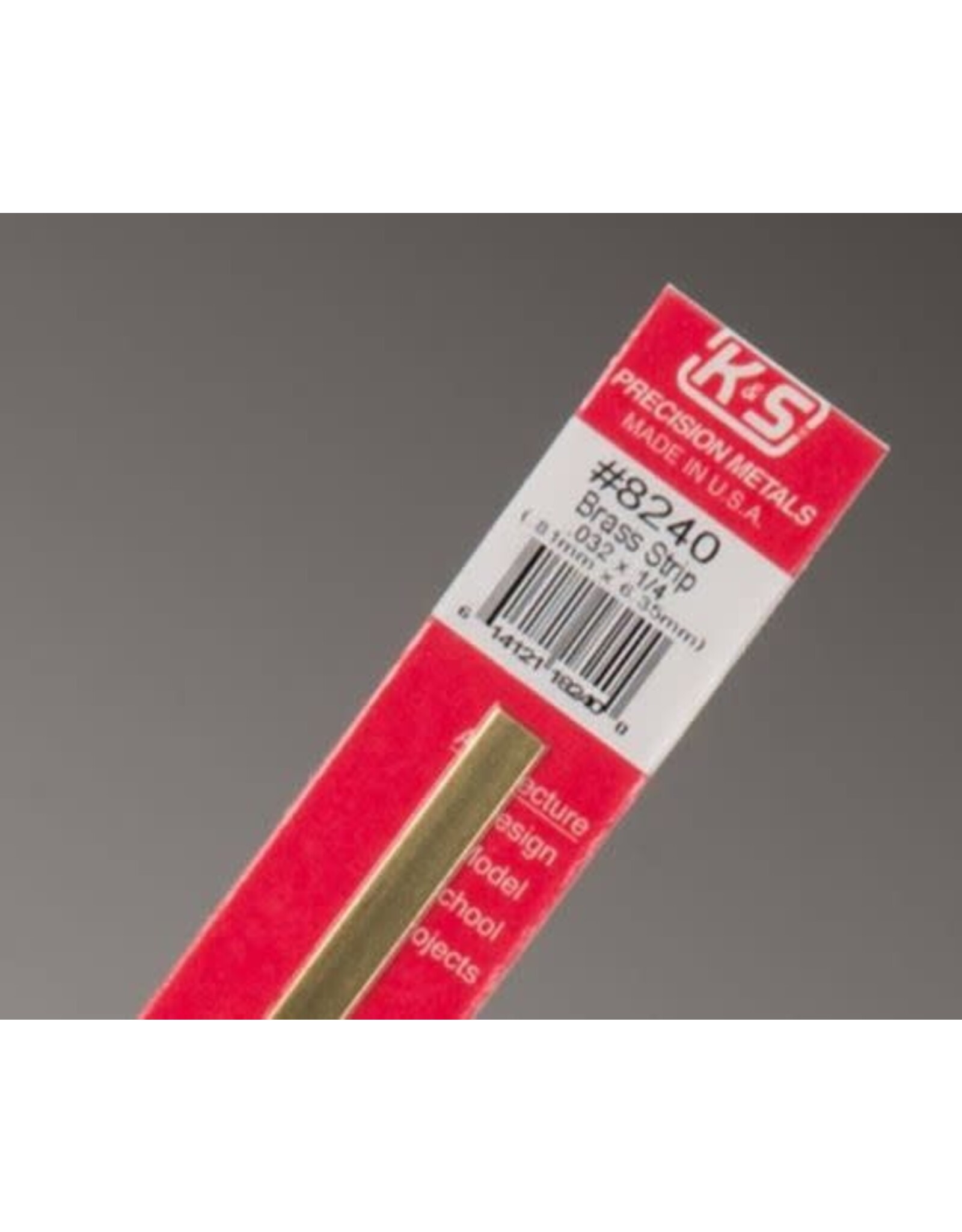 K&S Engeering .032 x 1/4 x 12" Brass Strip
