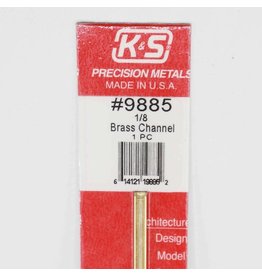 K&S Engeering 1/8 x 12" Brass Channel