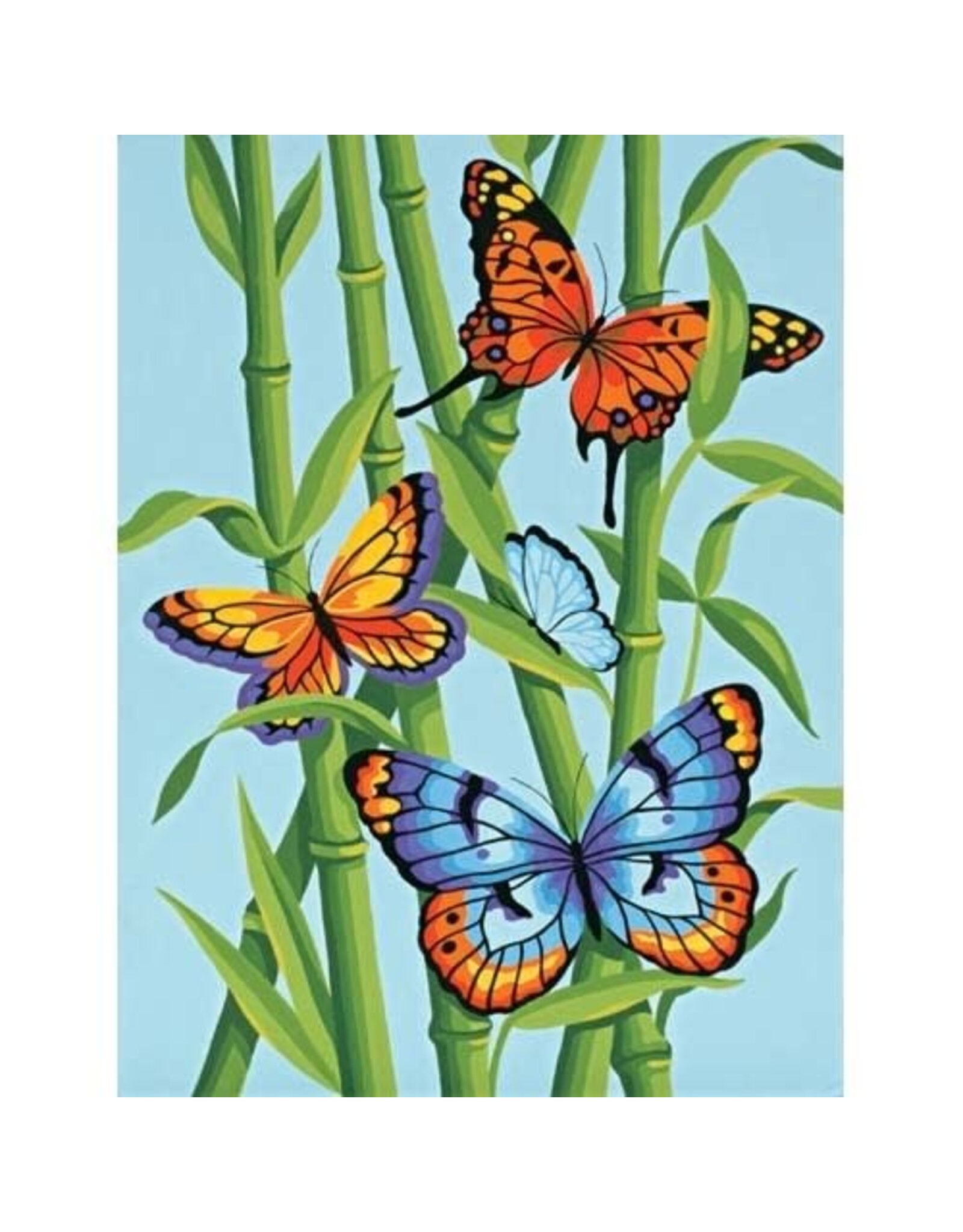 Dimensions BUTTERFLIES AND BAMBOO, 9x12