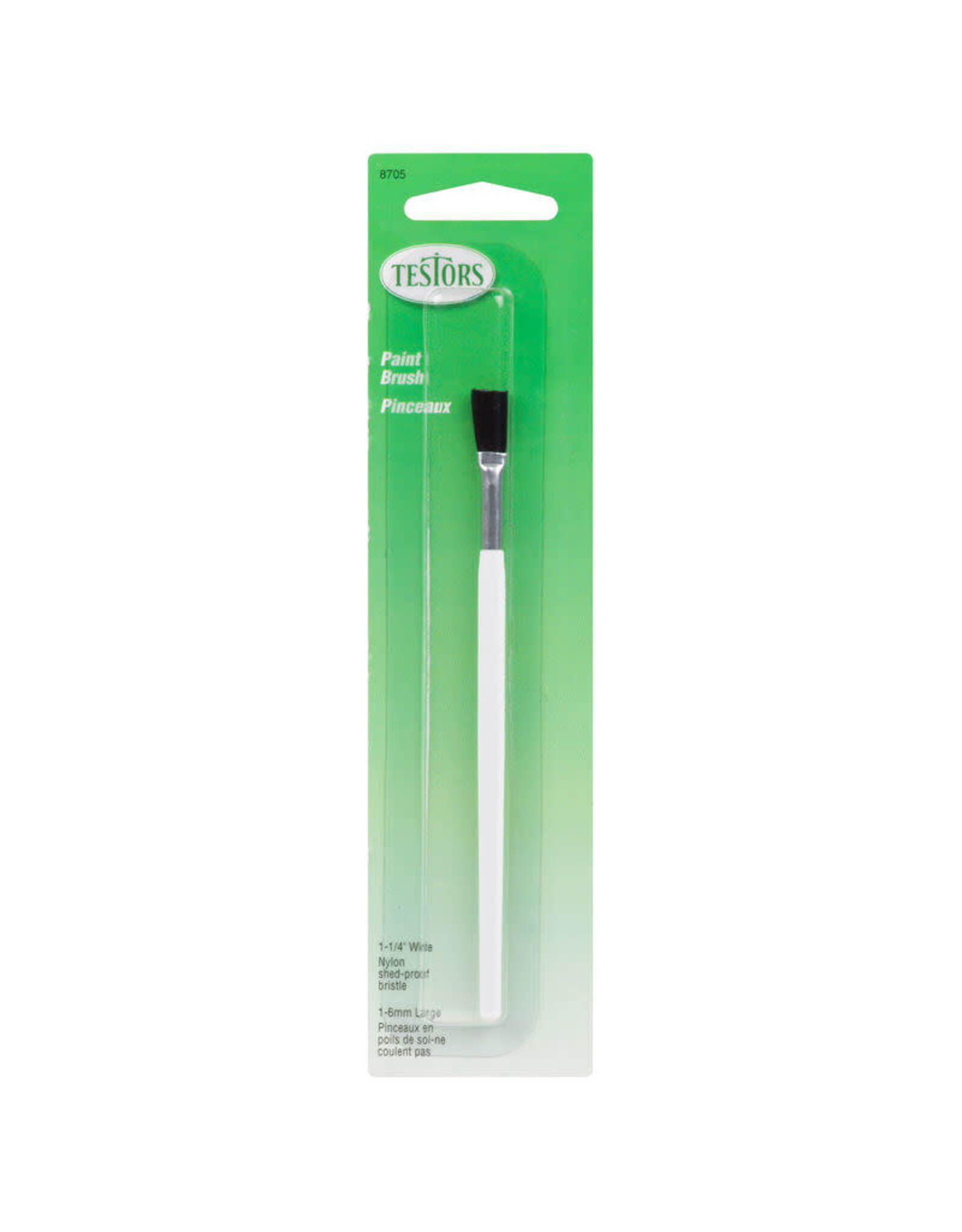 Testors Brush Carded,Flat,1/4"