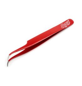 Excel Slant Point Tweezers, Red