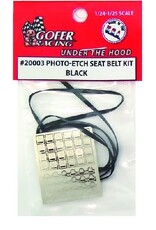 Gofer Racing Photo-Etch Seat Belt Kit - Black