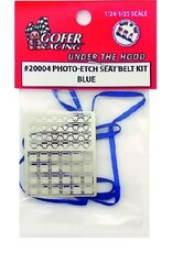 Gofer Racing Photo-Etch Seat Belt Kit - Blue