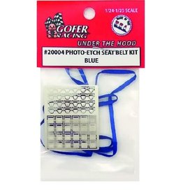 Gofer Racing Photo-Etch Seat Belt Kit - Blue