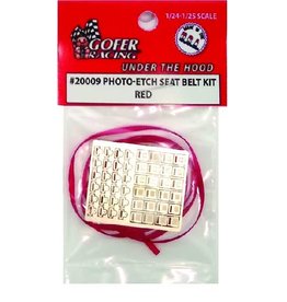 Gofer Racing Photo-Etch Seat Belt Kit - Red