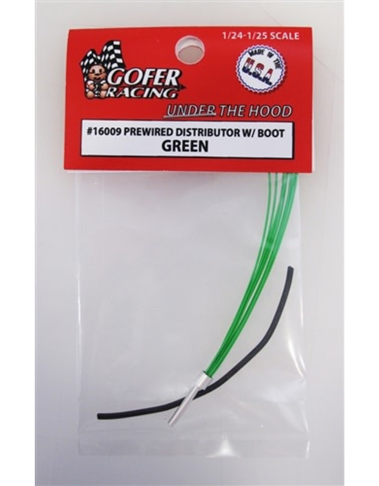 Gofer Racing Prewired Distributor With Boot - Green 1/24