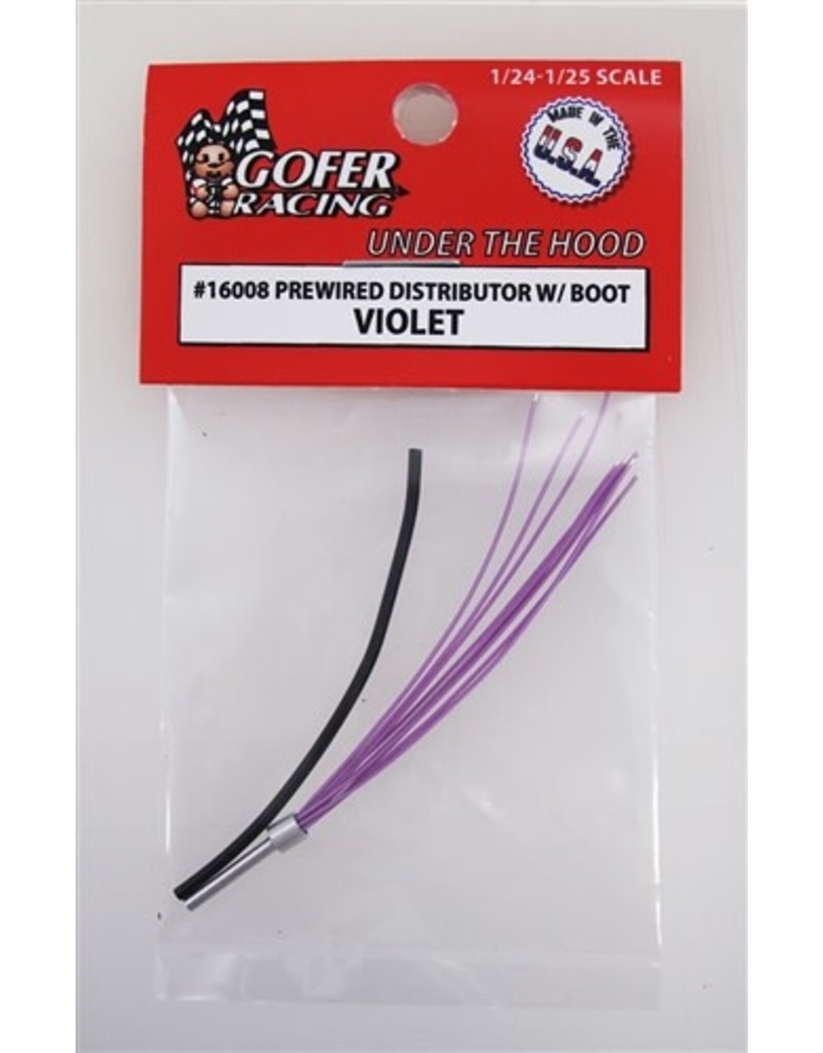Gofer Racing Prewired Distributor With Boot - Violet 1/24