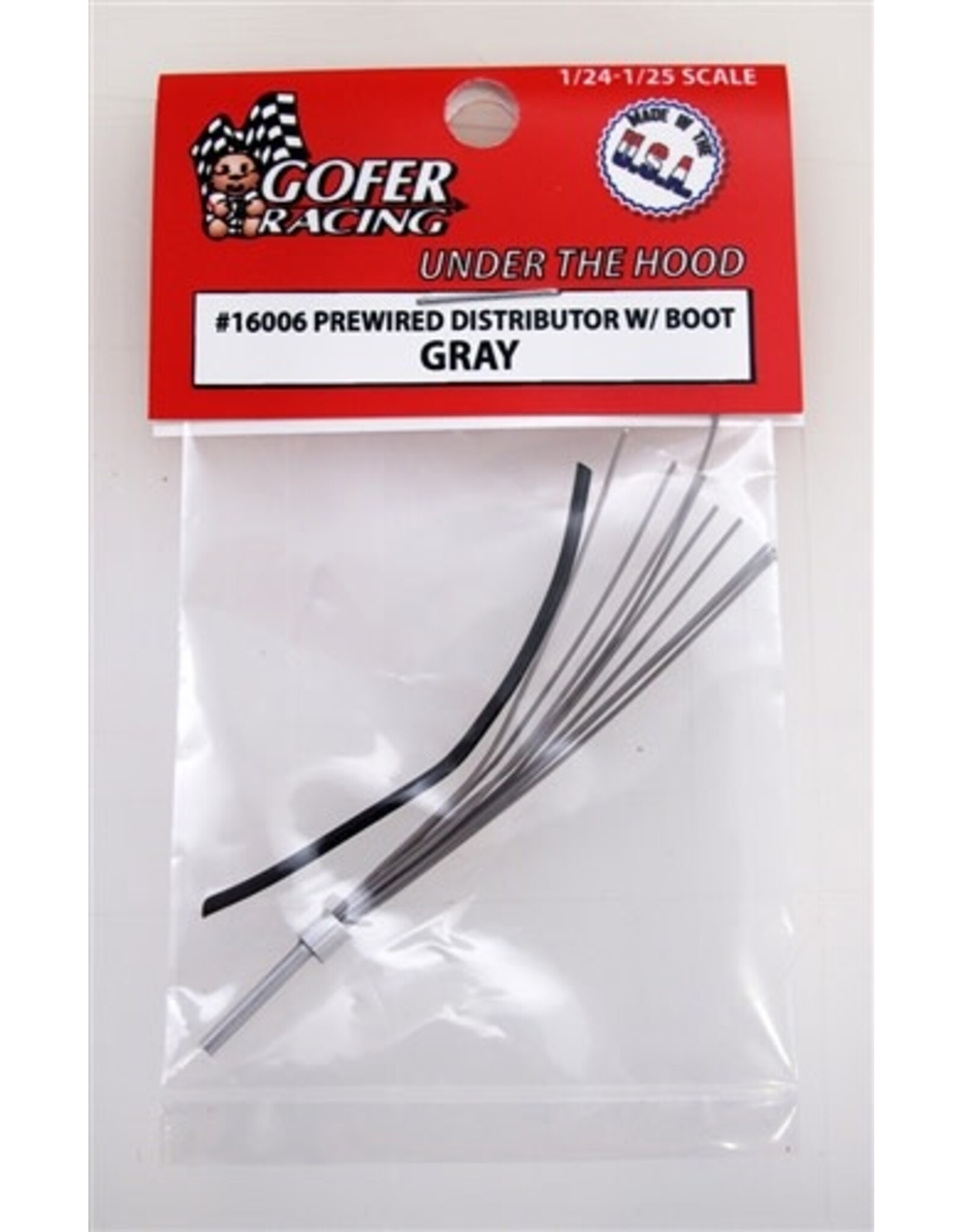 Gofer Racing Prewired Distributor With Boot - Gray 1/24