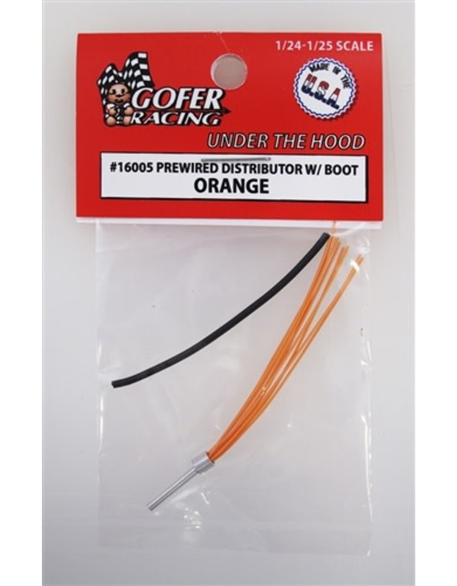 Gofer Racing Prewired Distributor With Boot - Orange 1/24